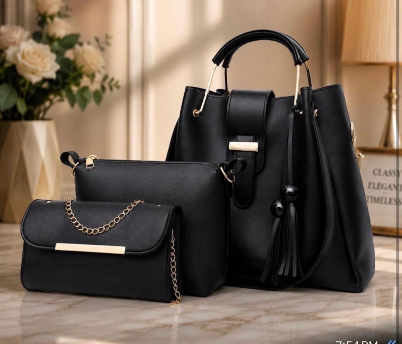 3 pcs combo set black